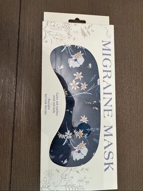 Floral Navy Migraine Mask